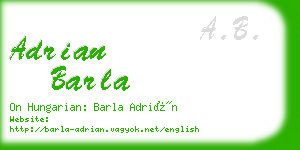 adrian barla business card